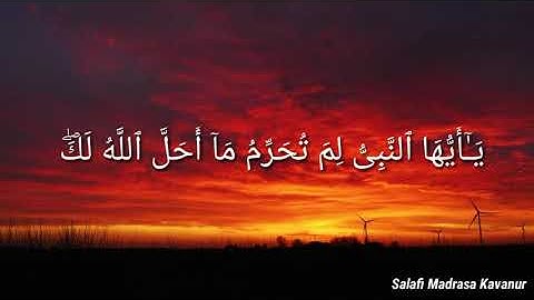 سورة التحريم (آية ١،٢)