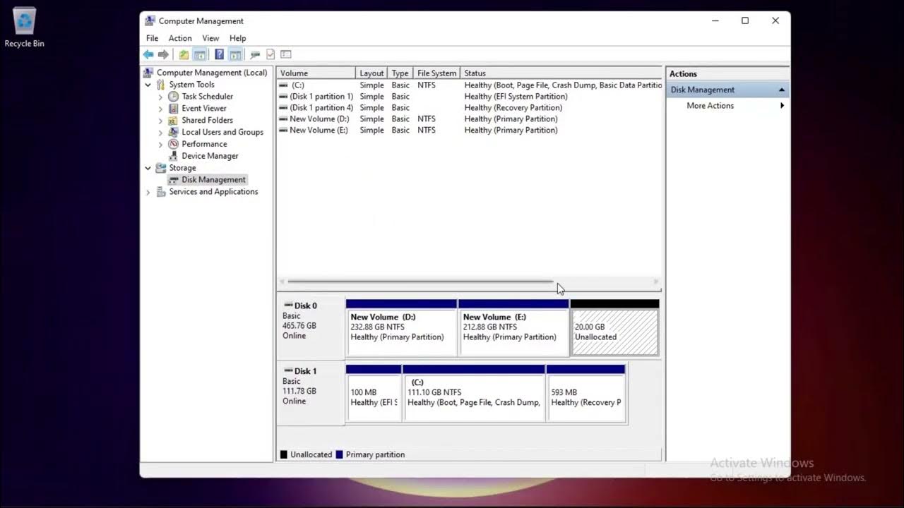 How to Create New Partition or Drive or Delete and Extended Partition on Hard Disk Drive YouTube