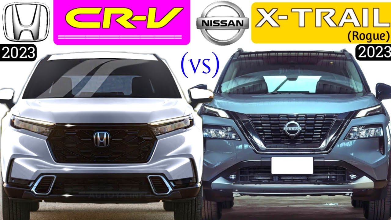 CRV 2023 vs NISSAN XTRAIL (Rogue) 2023 hybrid 🤨 RAV4 YouTube