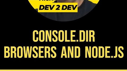 Inspect your nested objects easily with console.dir #shorts