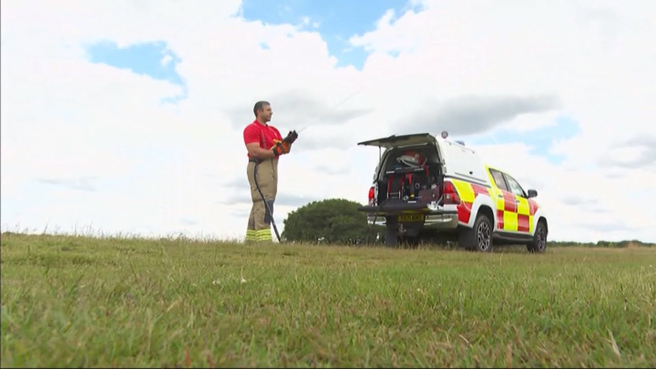 Rapid fire response team ready for action in the London region (UK) 11/July/2024