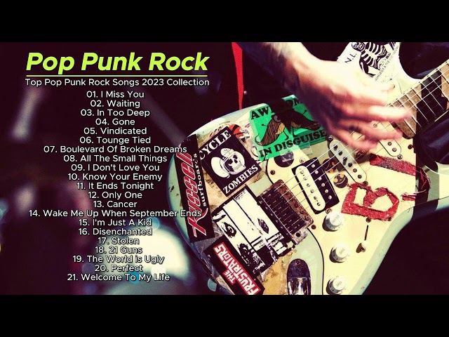 Pop Punk Songs Playlist 90s 2000s - Blink 182, Green Day, Amber Pacific, Sum 41, MCR, Simple Plan class=