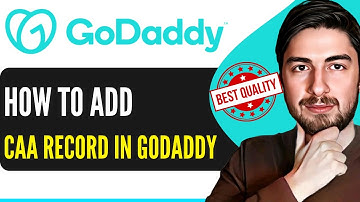 How To Add CAA Record In GoDaddy