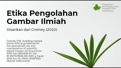 Pengantar Bioimaging dan Analisis Citra Sederhana (Modul 1)