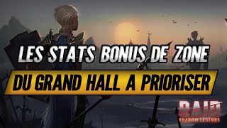 Quelles Stats prioriser dans les Nouveaux Bonus de Zone du Grand Hall ! - Raid Shadow Legends