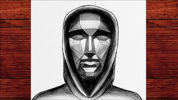 How to draw Squid game Frontman picture - Squid game drawing with pencil - Frontman drawing