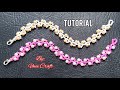 BEADING TUTORIAL: How to Make Pearl Seed Beads Bracelet//Membuat Gelang Manik Mutiara//DIY