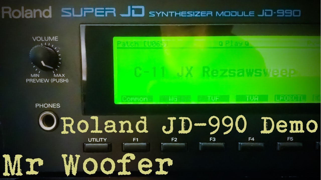 Mr Woofer Time Travel Roland Jd 990 W Vintage Synth Expansion Youtube