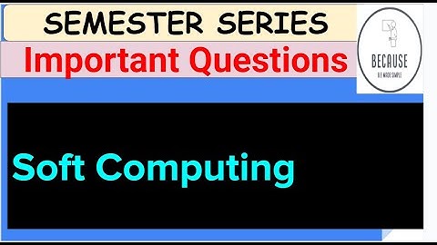 Soft Computing Important Questions (CCS 364) for Semester
