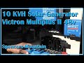 10 kwh solar generatorvictron 48 volt  multiplus ii 15035  smartsolar mppt controller lynx buss