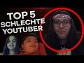 Top 5 schlechte youtuber 2017  sentoras
