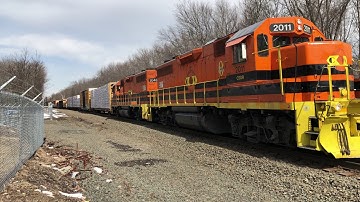 CSO-4 w/GP38-2s @ Windsor. 3/13/2019