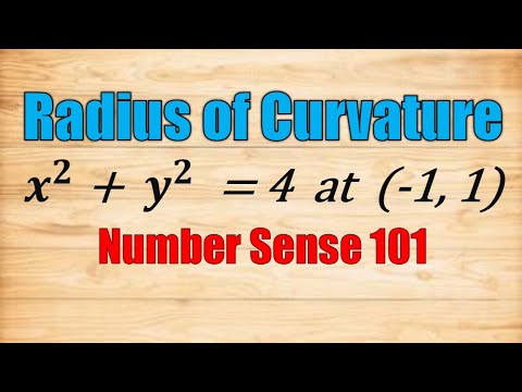 Video: How To Determine The Radius Of Curvature