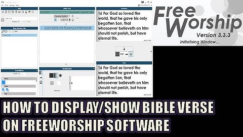 FREEWORSHIP TUTORIAL: How To Display/Show Bible Verses On Church Projector/TV Screen (Tagalog)