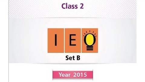 IEO Class 2  l Question Paper 2015 . Set B (Question 21 -35) Part 2