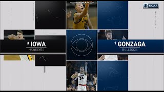 NCAA on CBS intro | 3 Iowa vs 1 Gonzaga | 