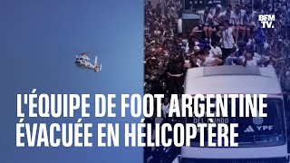 Buenos Aires: l'équipe de football argentine évacuée en hélicoptère à cause de la foule