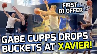 Gabe Cupps Gets FIRST D1 OFFER From Xavier Then Dropped BUCKETS On Their Court! Gets Second Offer! 👀