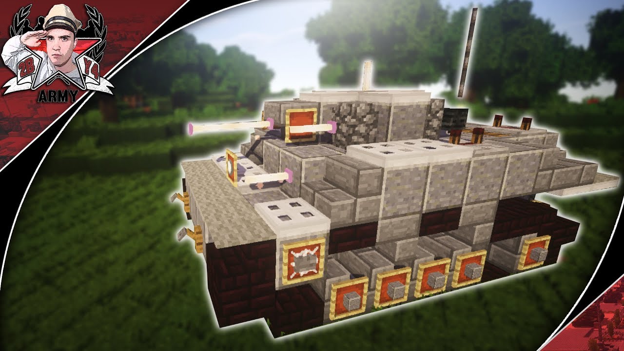 Minecraft: WW2 Type-2 "Ka-Mi" | Amphibious Tank Tutorial