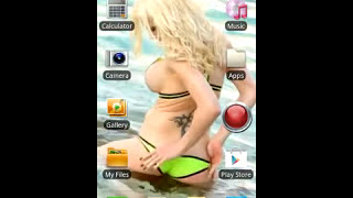 Busty Bikini Girl (Android Live Wallpaper) screenshot 2