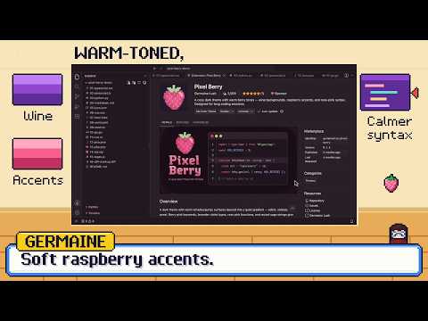 Pixel Berry: A Cozy Dark VS Code Theme for Long Coding Sessions
