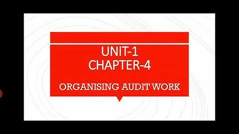 BCOM 5 AUDITING AND CORPORATE GOVERNANCE UNIT 1 PART 13