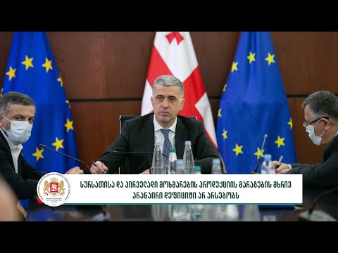 სურსათისა და პირველადი მოხმარების პროდუქციის მარაგების მხრივ არანაირი დეფიციტი არ არსებობს