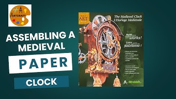 Medieval paper clock assembly.