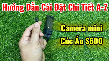 Camera Cúc Áo Siêu Nhỏ S600 - Camera Mini ĐA NĂNG Ngụy Trang Cúc ÁO, Ốc Vít, Đầu Đinh Cực Tốt