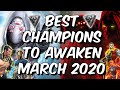 Best Champions To Awaken March 2020 - Awakening Gem Guide - Marvel Contest of Champions