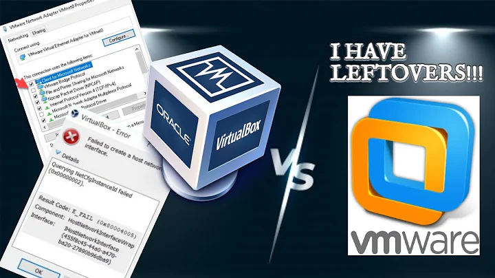 VirtualBox adapter not working (cause of VMware drivers) | Bridge, Host-only problem |