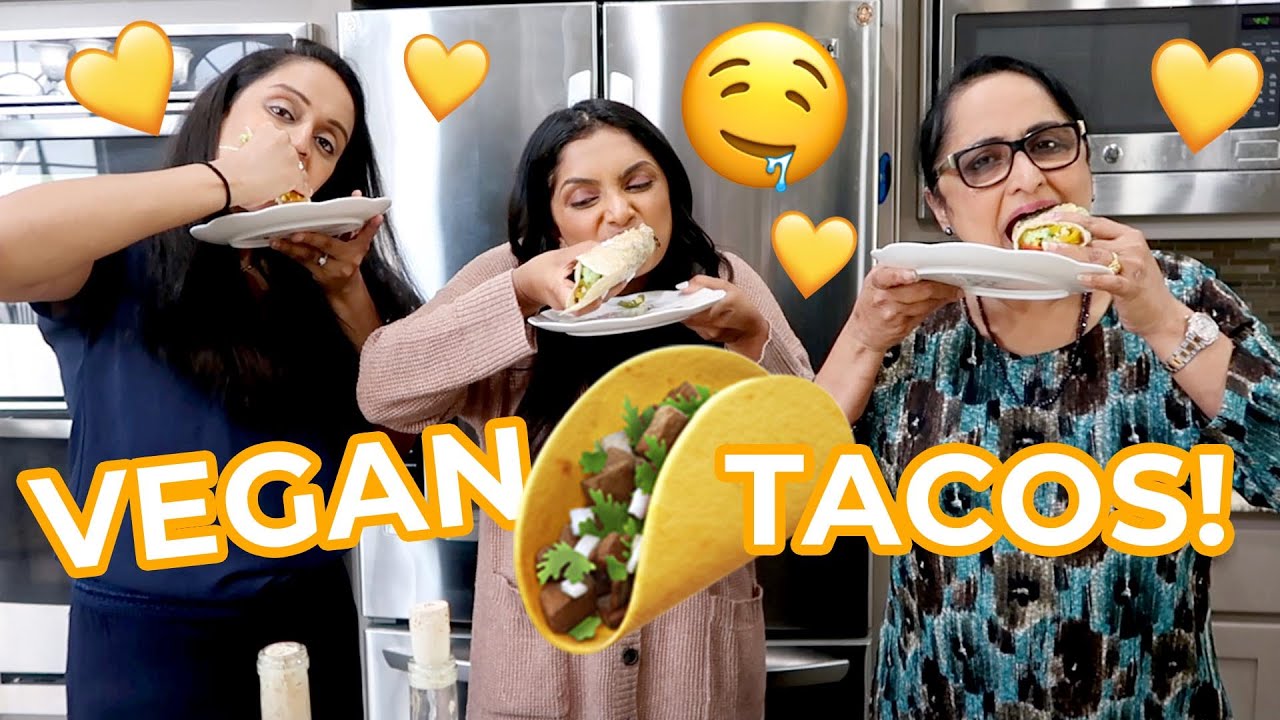 Cooking with the Pandus! | Vegan Tacos with Mama Pandu