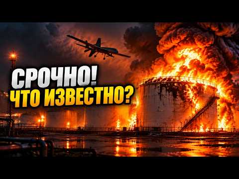 ⚡ Drone strike incinerates key oil depot near Moscow! Russians in a panic film air defense firing...