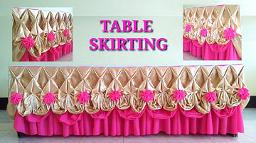 Double Combination | Diamond, Butterfly, flower | Table Skirting