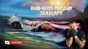 How I Painted A Bob Ross Museum Seascape He Never Made A Video For - Wet On Wet Tutorial in Oils