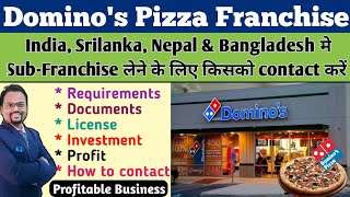 Domino's Pizza Franchise || How to open Domino's Pizza Outlet || Domino's || Franchise business 2022 screenshot 1