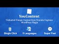 Youcontent  unlimited unique content generator from youtube captions wordpress plugin
