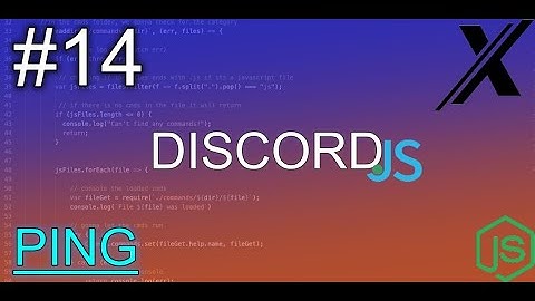 HOW TO MAKE A PING COMMAND | DISCORD.JS | #14