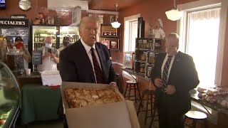 President Trump goes out for pizza