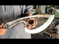 KNIFE MAKING / THEY MAKE KNIFE FROM SPRING STEEL BUT THIS MAN MAKE KNIFE FROM COIL SPRING