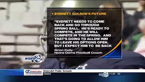 Kelly discusses Golson's future with the Irish