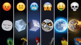 all moon with different emoji in Minecraft