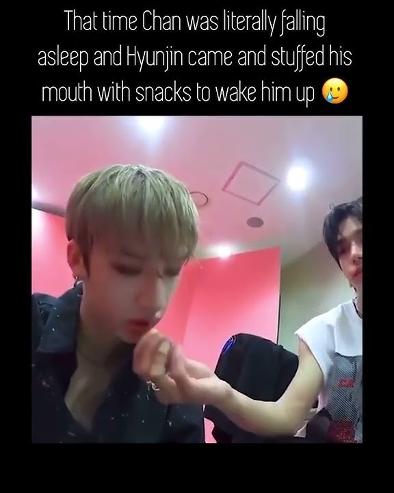 Bang chan falling asleep on vlive