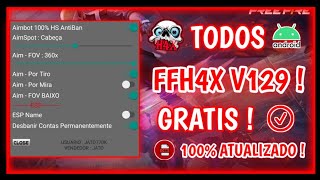 😱SAIU!!😱 MOD MENU FFH4X V129 CRACKED FF 1.104.X 100%ANTBLACKLIST - ANTIBAN!