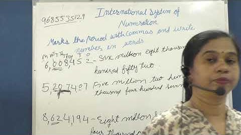 "International system of Numeration - write number in words" class 5 math by manisha kavachale