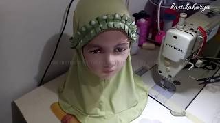 Tutorial Menjahit Kerudung Anak Model Rempel Tutorial To Make Kids Hijab Model Rempel