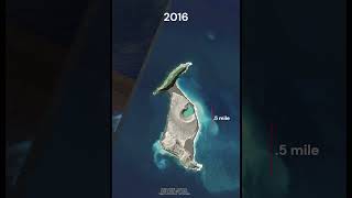 The shifting of Hunga Tonga–Hunga Haʻapai Volcano #geography #map #volcano #google maps