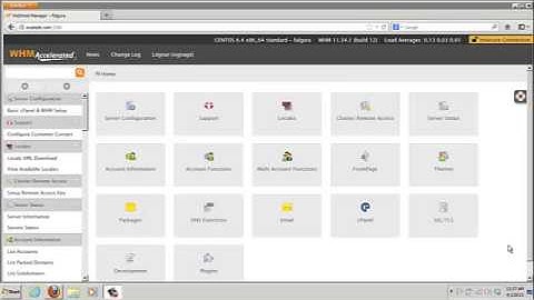 Checking service statuses in WHM