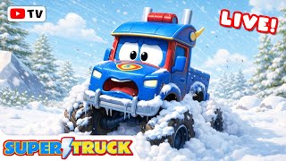 🔴❄️ LIVE | Super Truck to the Rescue: Winter Mission! 🚒⛷️