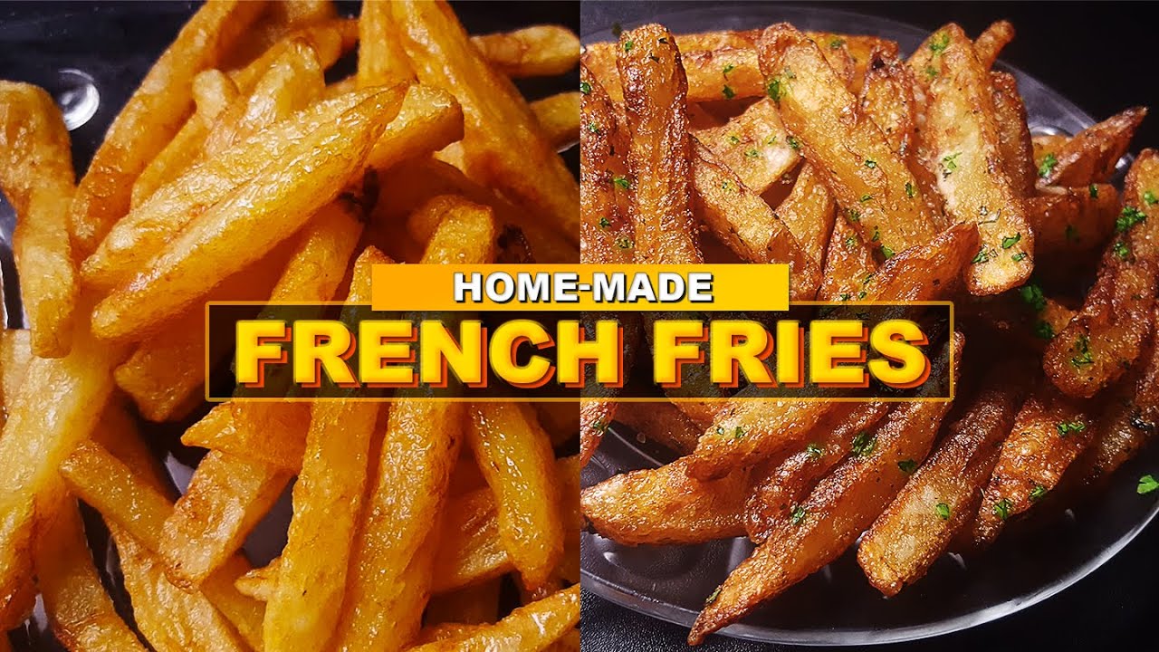 How to Make Perfect Homemade Crispy French Fries - Crispy - Delicious - Super Easy ASMR